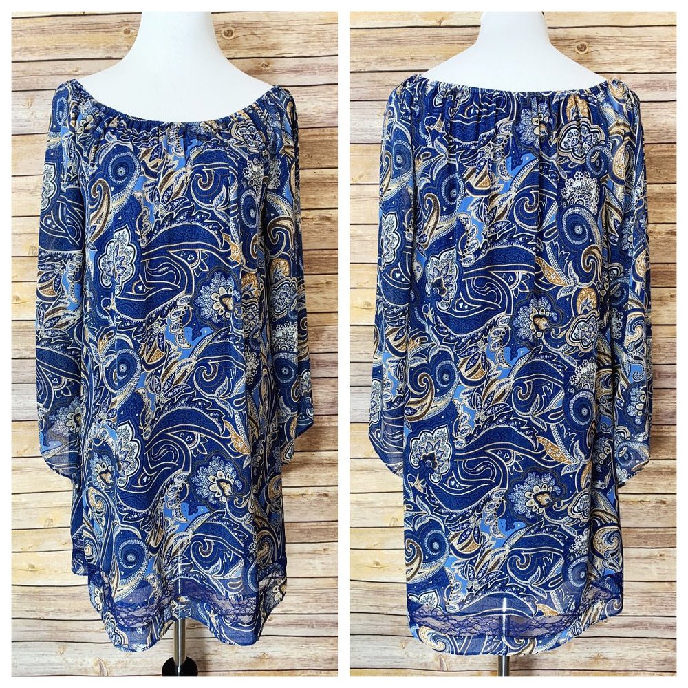Alice + Olivia Off Shoulder Sheath Cari Dress
